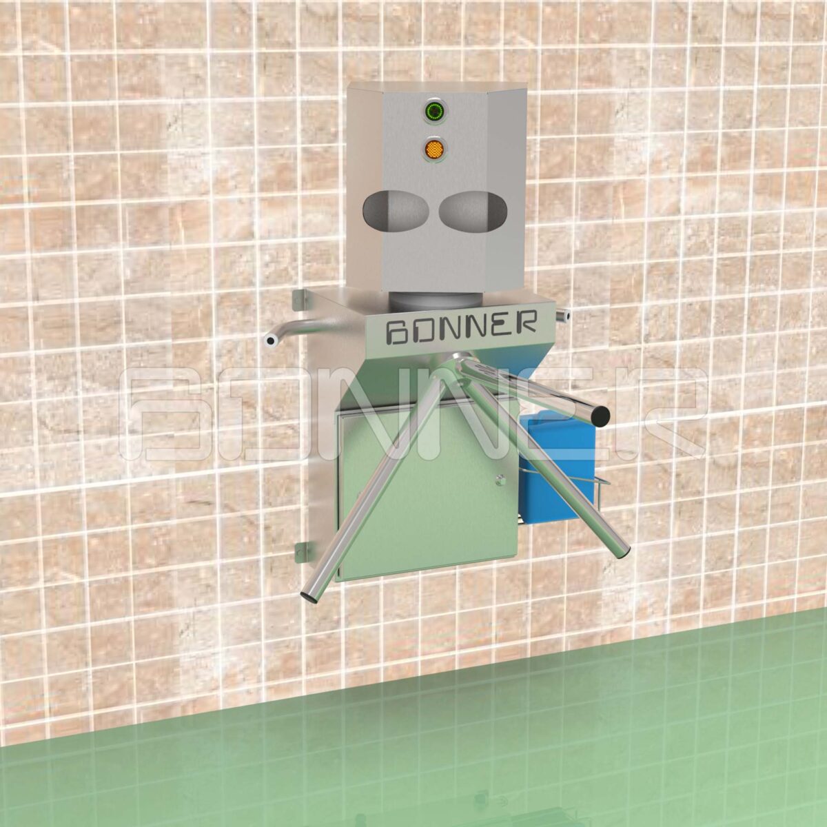 Unitate dezinfectare maini cu bariera