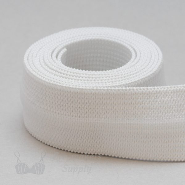 one-inch-or-25-mm-silicone-gripper-elastic-EG-8-white-from-Bra-Makers-Supply-1-metre-roll-shown